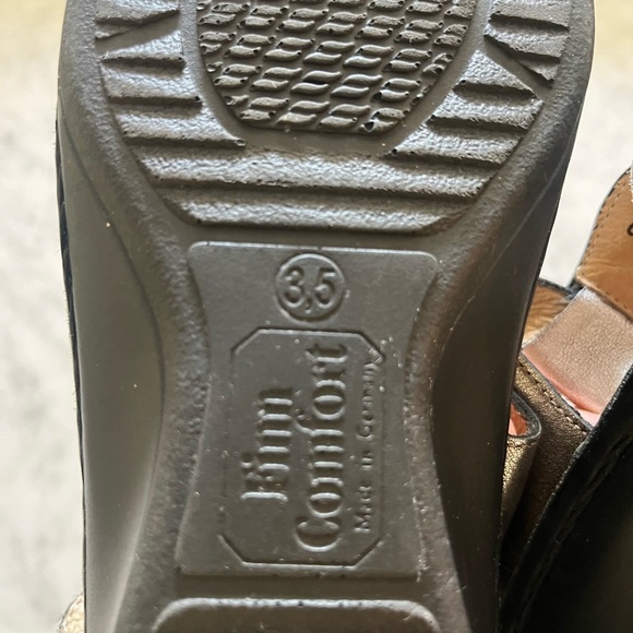 Finn Comfort Adana Metallic Leather Adjustable Sandals Women’s Size 5.5 - Picture 4 of 11